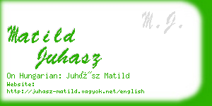 matild juhasz business card